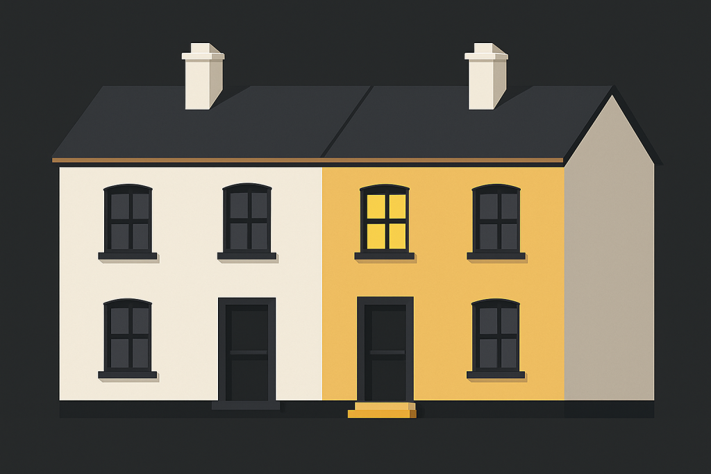 graphic of an semi-detached house